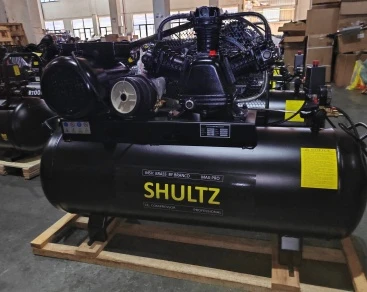 SHULTZ industriella luftkompressorer skickas i full containerlast till Sydame...